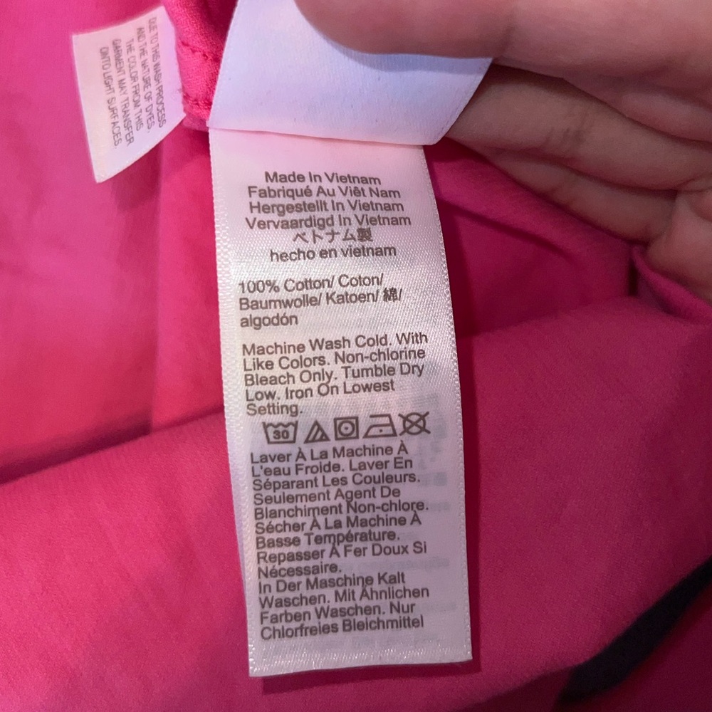 J. Crew Classic-fit ruffleneck Pink shirt in corduroy size 4 - Picture 13 of 15